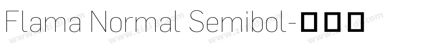 Flama Normal Semibol字体转换